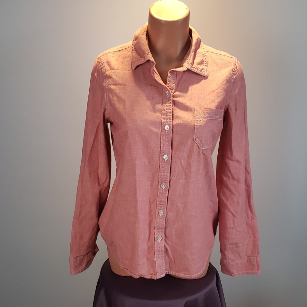Old Navy Red Button-Up